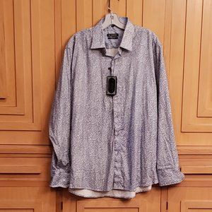 NWT Men's blue paisley shirt